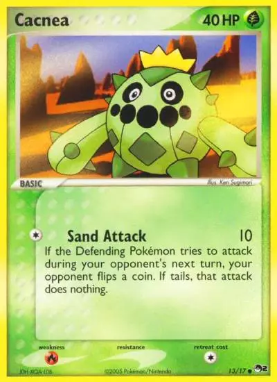 Cacnea 13/17 POP Series 2 Pokemon card