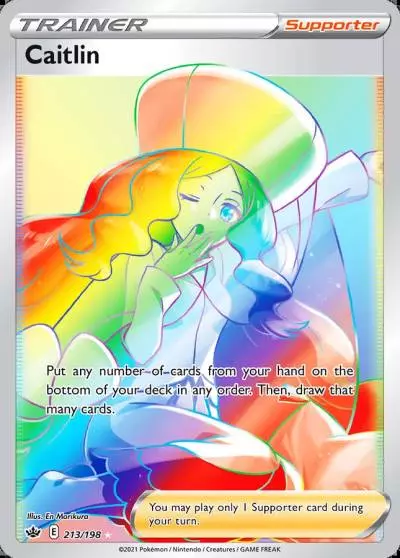 Caitlin 213/198 Chilling Reign Pokemon card