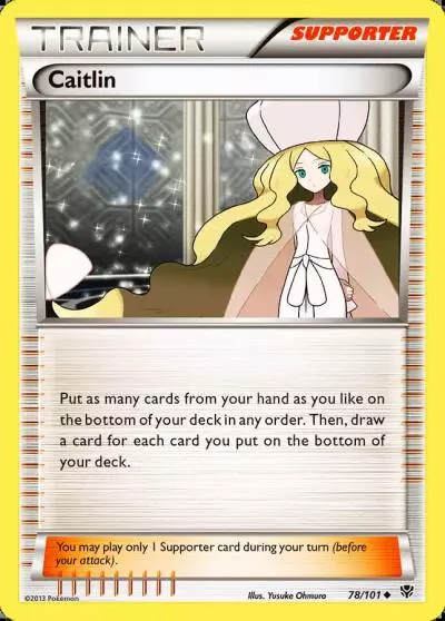 Caitlin 78/101 Plasma Blast Pokemon card