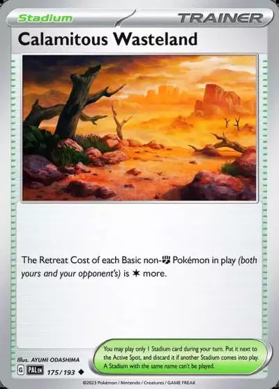 Calamitous Wasteland 175/193 Paldea Evolved Pokemon card