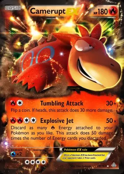 Camerupt-EX 29/160 Primal Clash Pokemon card
