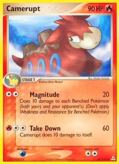 Camerupt 36/110 Holon Phantoms Pokemon card