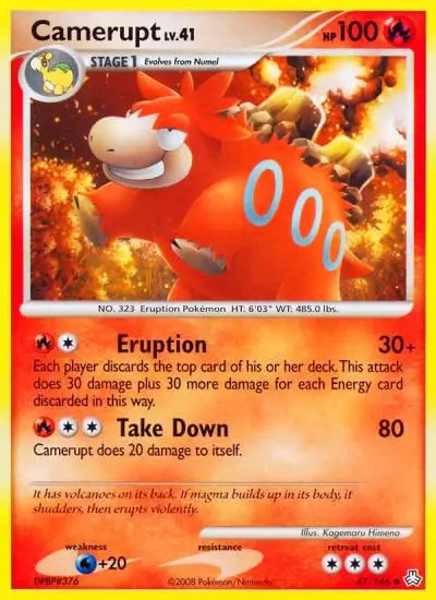 Camerupt 47/146 Legends Awakened Pokemon card