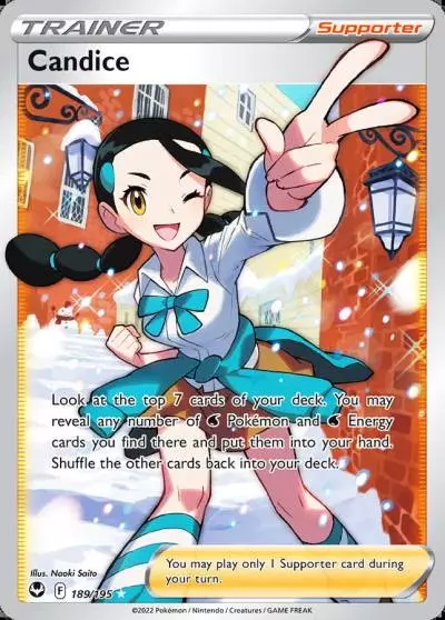 Candice 189/195 Silver Tempest Pokemon card