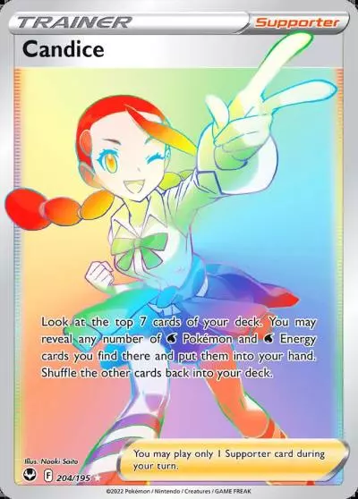 Candice 204/195 Silver Tempest Pokemon card