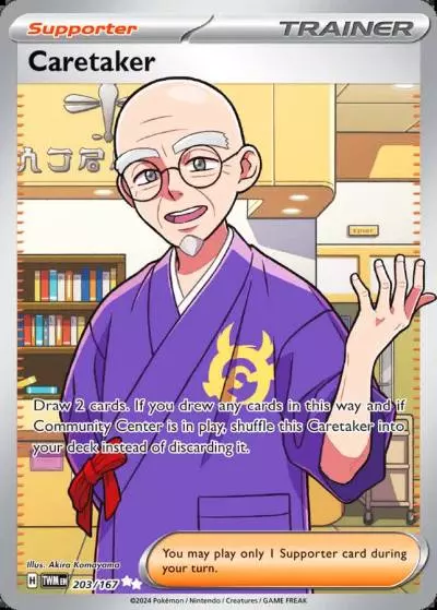 Caretaker 203/167 Twilight Masquerade Pokemon card