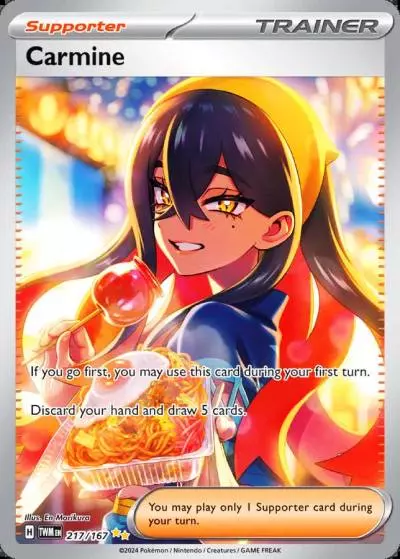 Carmine 217/167 Twilight Masquerade Pokemon card