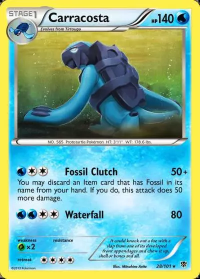 Carracosta 28/101 Plasma Blast Pokemon card