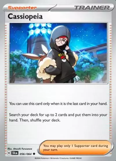 Cassiopeia 56/64 Shrouded Fable Pokemon card