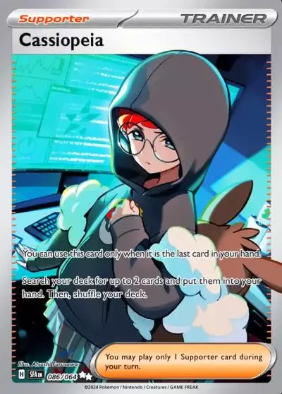 Cassiopeia 86/64 Shrouded Fable Pokemon card