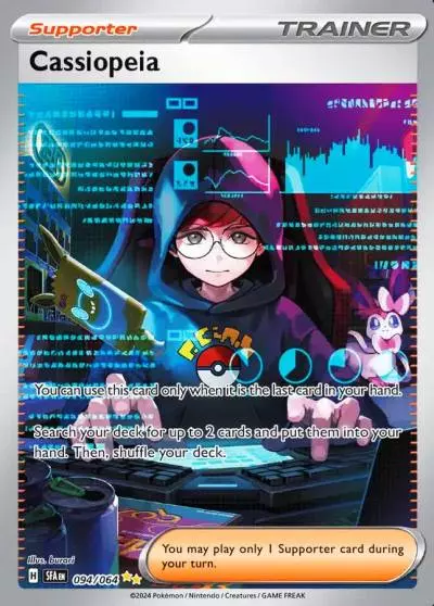 Cassiopeia 94/64 Shrouded Fable Pokemon card