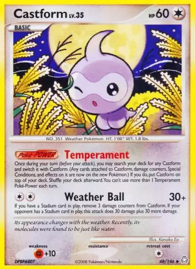 Castform 48/146 Legends Awakened Pokemon card