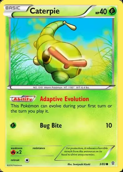 Caterpie 3/83 Generations Pokemon card