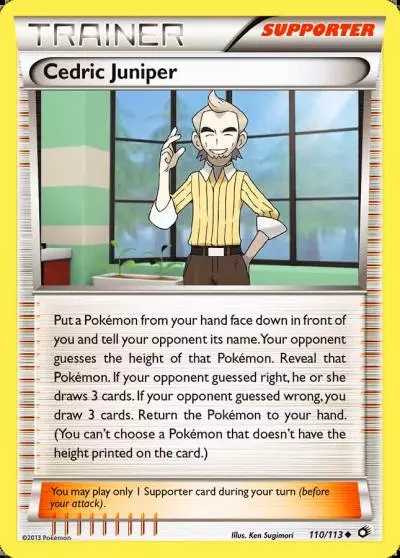 Cedric Juniper 110/113 Legendary Treasures Pokemon card