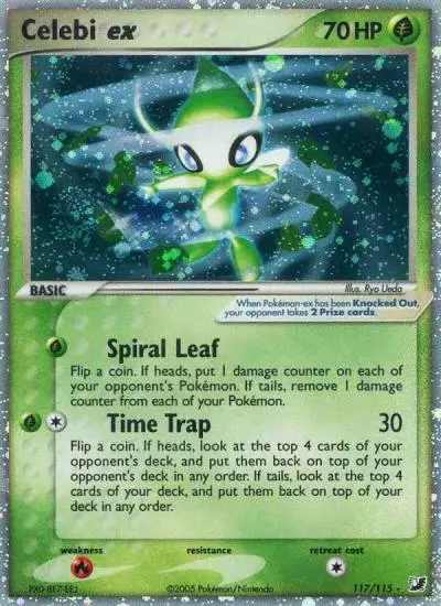 Celebi ex 117/115 Unseen Forces Pokemon card
