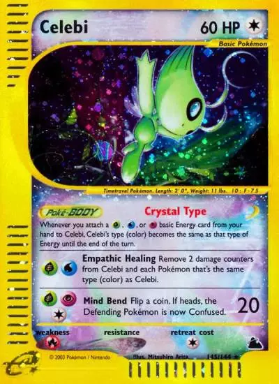 Celebi 145/144 Skyridge Pokemon card