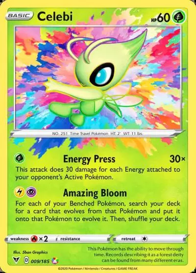 Celebi 9/185 Vivid Voltage Pokemon card