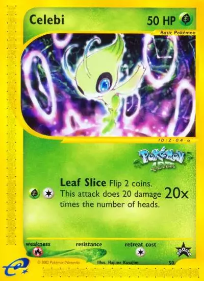 Celebi 50/53 Wizards Black Star Promos Pokemon card