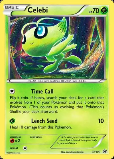 Celebi XY187/211 XY Black Star Promos Pokemon card