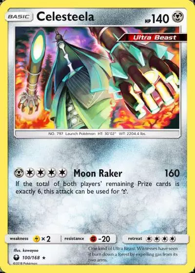 Celesteela 100/168 Celestial Storm Pokemon card