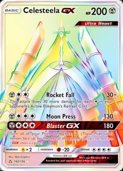 Celesteela-GX 162/156 Ultra Prism Pokemon card