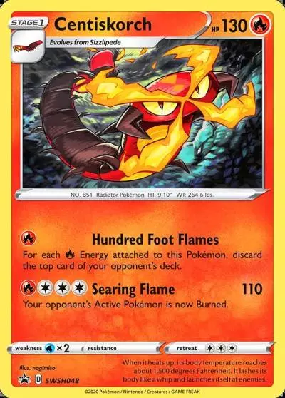 Centiskorch SWSH048/307 SWSH Black Star Promos Pokemon card