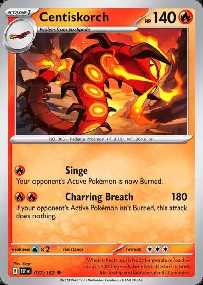 Centiskorch 37/162 Temporal Forces Pokemon card