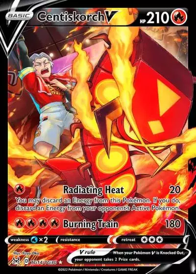 Centiskorch V TG14/30 Lost Origin Trainer Gallery Pokemon card