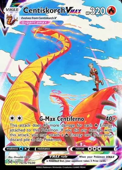 Centiskorch VMAX TG15/30 Lost Origin Trainer Gallery Pokemon card
