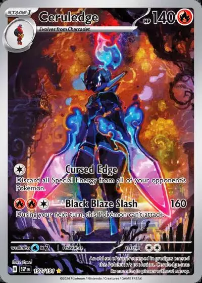 Ceruledge 197/191 Surging Sparks Pokemon card