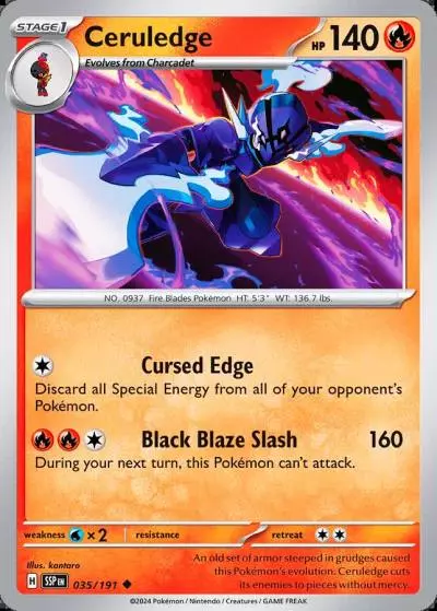 Ceruledge 35/191 Surging Sparks Pokemon card