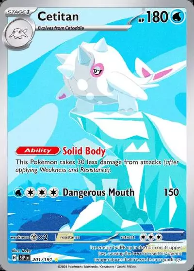 Cetitan 201/191 Surging Sparks Pokemon card
