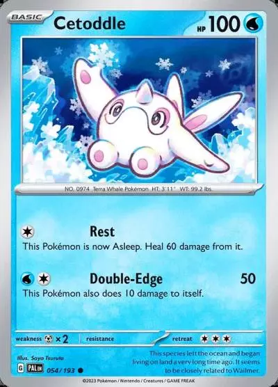 Cetoddle 54/193 Paldea Evolved Pokemon card
