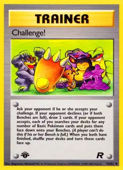 Challenge! 74/82 Team Rocket Pokemon card