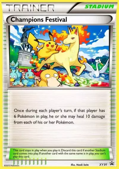 Champions Festival XY91/211 XY Black Star Promos Pokemon card