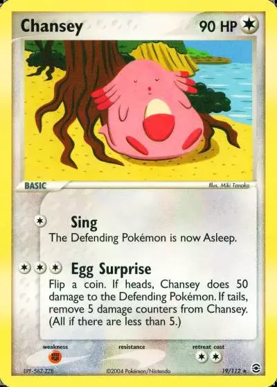 Chansey 19/112 FireRed & LeafGreen Pokemon card