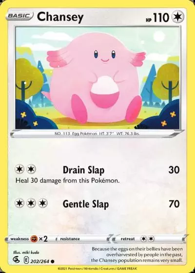 Chansey 202/264 Fusion Strike Pokemon card