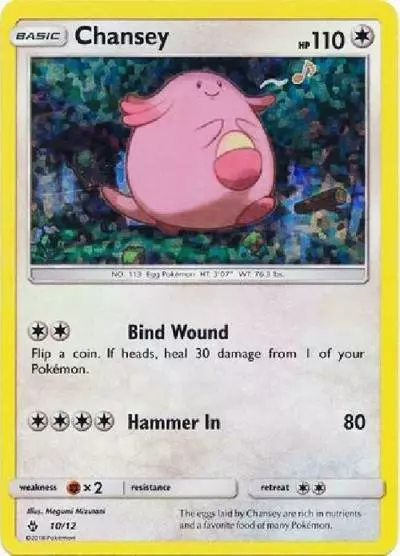 Chansey 10/12 McDonald's Collection 2018 Pokemon card