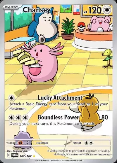 Chansey 187/167 Twilight Masquerade Pokemon card