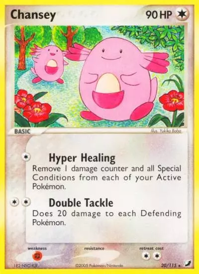 Chansey 20/115 Unseen Forces Pokemon card