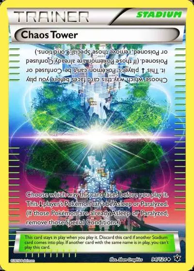 Chaos Tower 94/124 Fates Collide Pokemon card