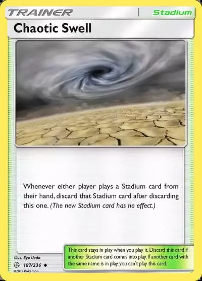 Chaotic Swell 187/236 Cosmic Eclipse Pokemon card