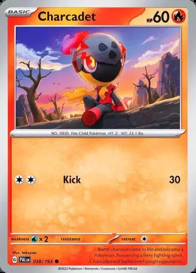 Charcadet 38/193 Paldea Evolved Pokemon card