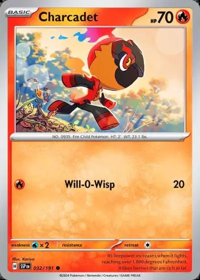 Charcadet 32/191 Surging Sparks Pokemon card