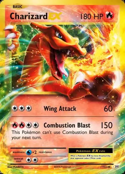 Charizard-EX 12/108 Evolutions Pokemon card