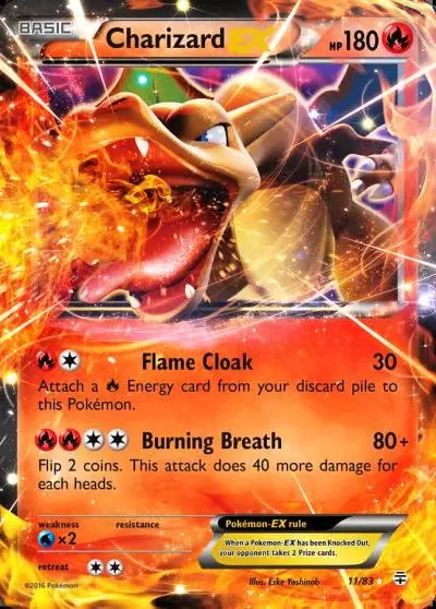 Charizard-EX 11/83 Generations Pokemon card
