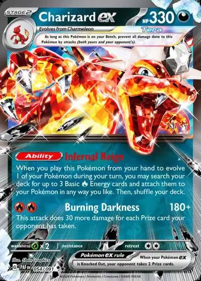 Charizard ex 54/91 Paldean Fates Pokemon card