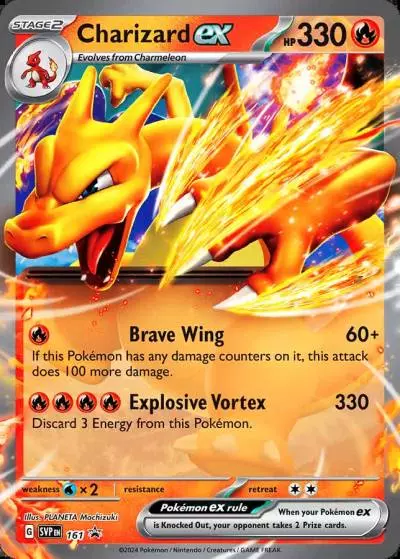 Charizard ex 161/165 Scarlet & Violet Black Star Promos Pokemon card