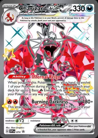 Charizard ex 74/165 Scarlet & Violet Black Star Promos Pokemon card