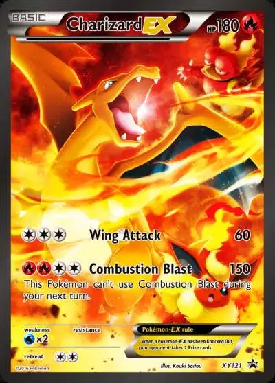 Charizard-EX XY121/211 XY Black Star Promos Pokemon card